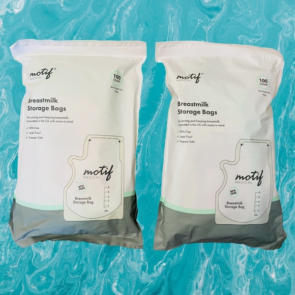 Motif Medical Breast Milk Storage Bags 8oz‎ Single Use Bags 200 Count BPA-Free - Picture 1 of 2